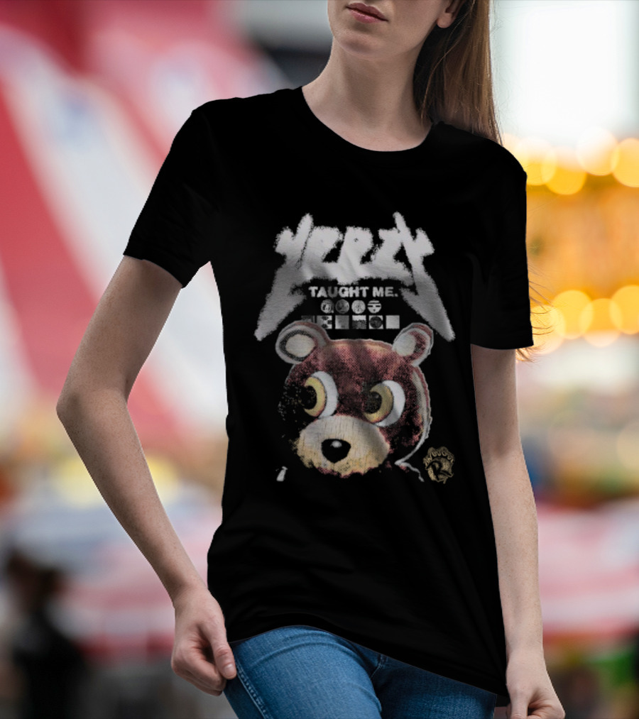 Yeezy Taught Me Graduation Bear Mascot Vintage T-Shirt