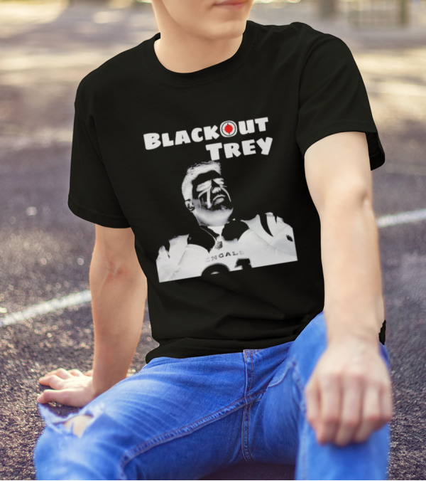 Blackout Trey Cincinnati Bengals 91 T-Shirt