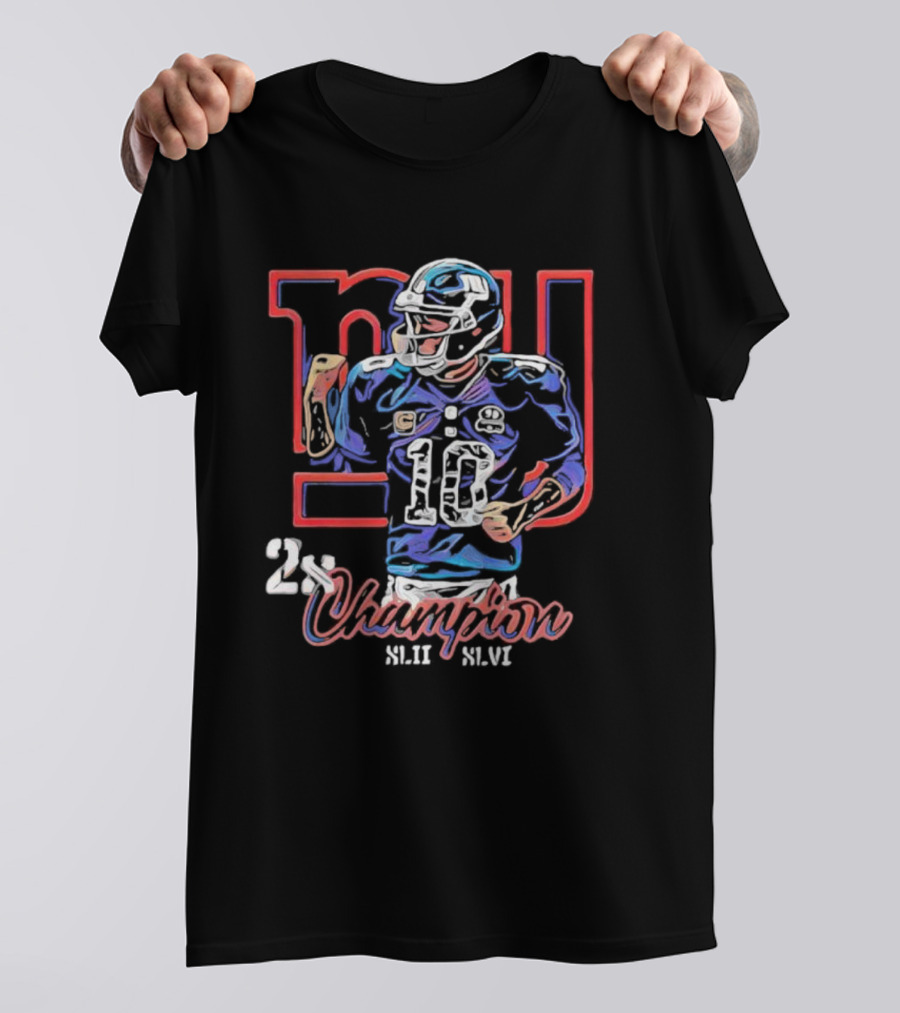 NI 10 2x Champion XLII XLVI T-Shirt