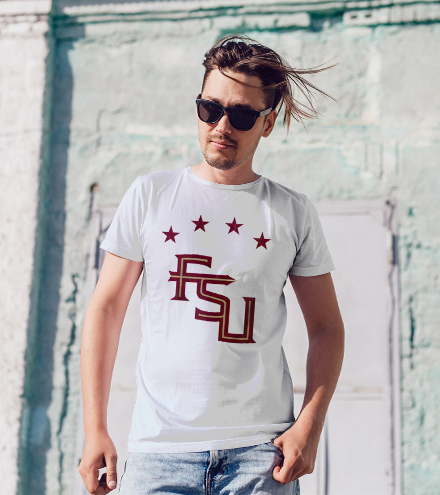 FSU Soccer Four Stars Achievement Recognition T-Shirt