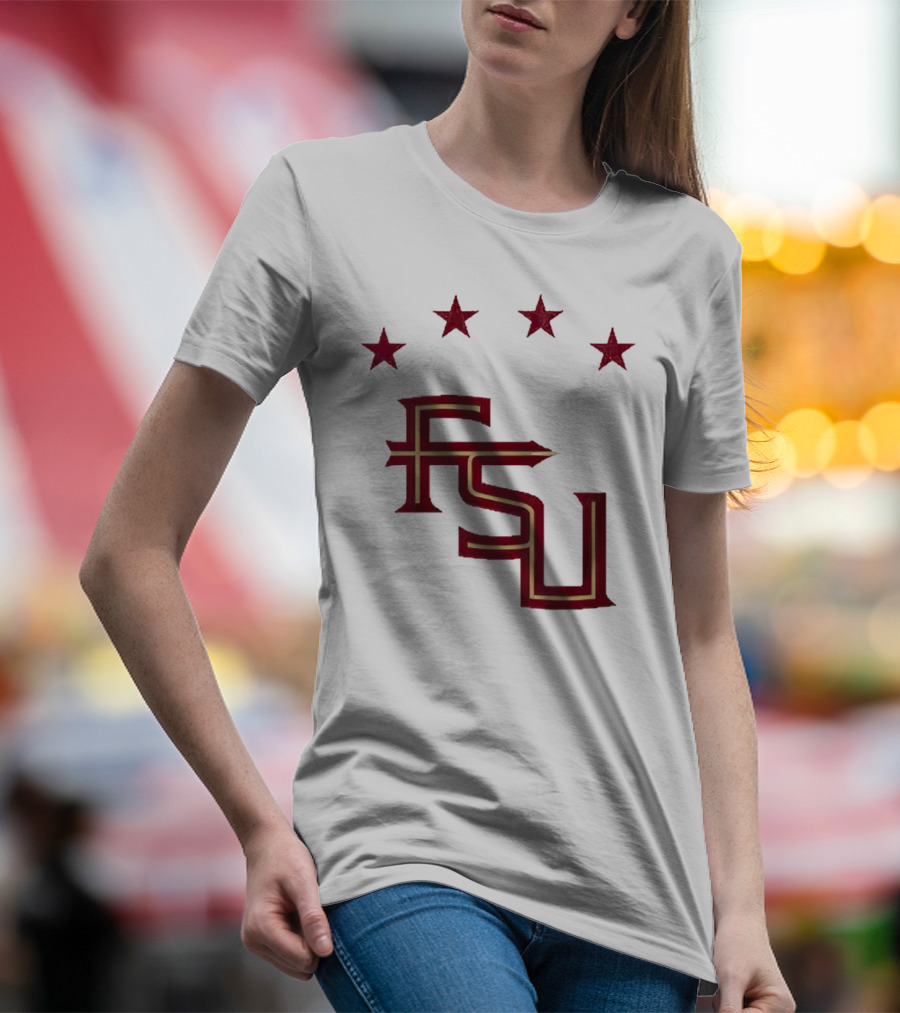 FSU Soccer Four Stars Achievement Recognition T-Shirt