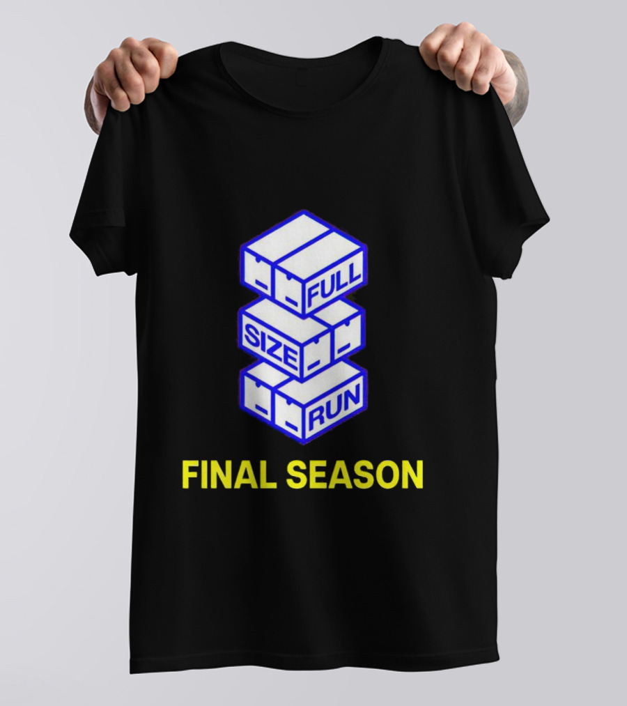 Full Size Run Final Season Sneaker Box Stack T-Shirt