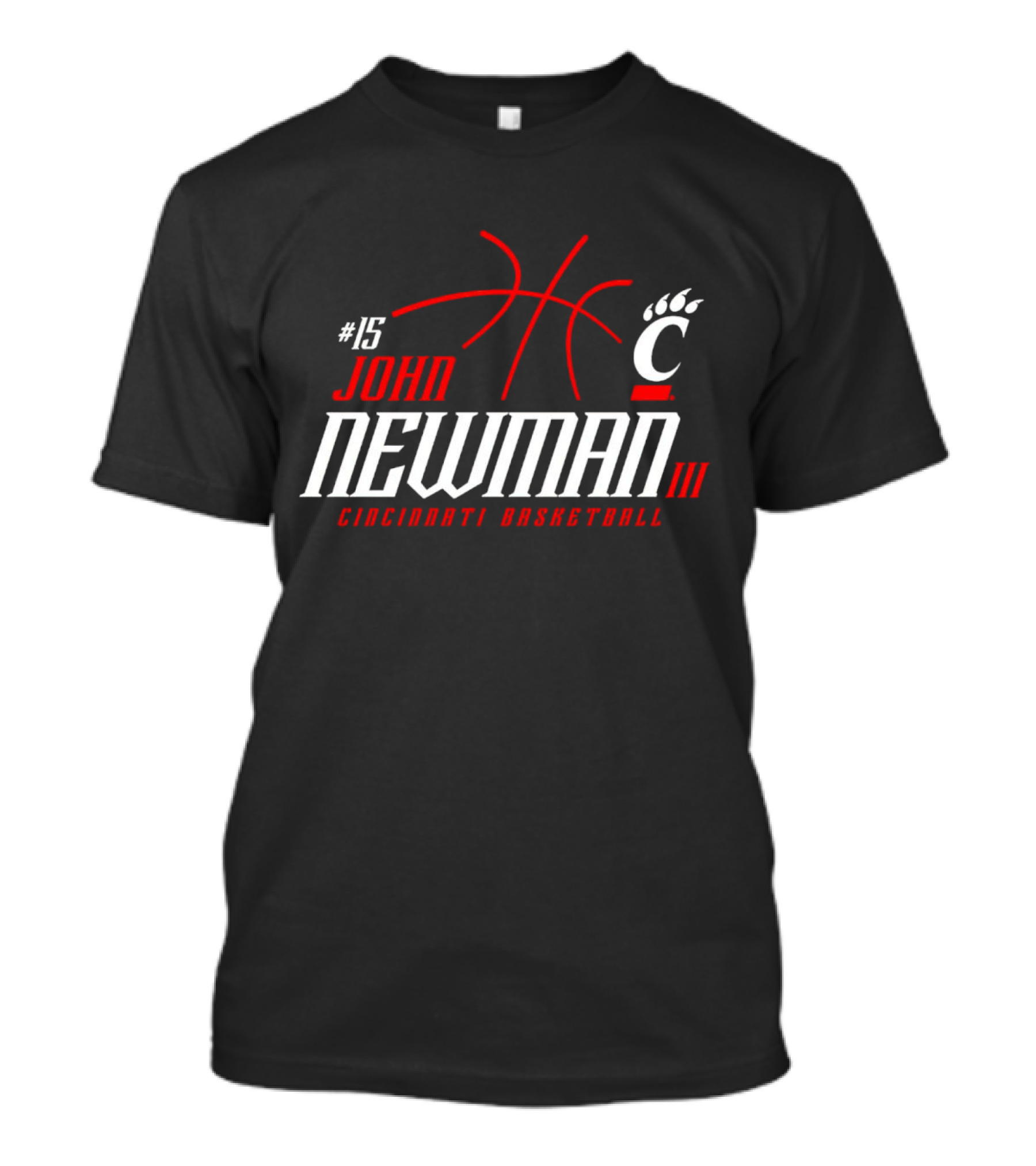 15 John Newman III Cincinnati Basketball T-Shirt