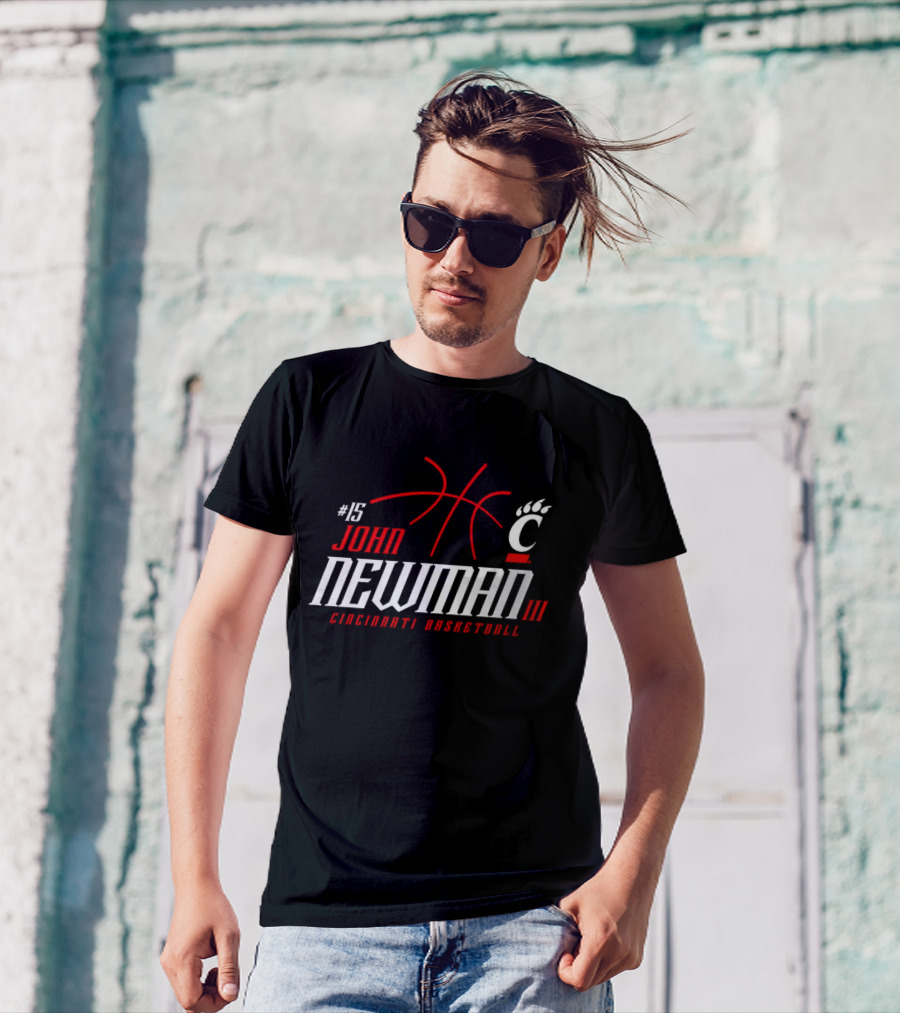 15 John Newman III Cincinnati Basketball T-Shirt