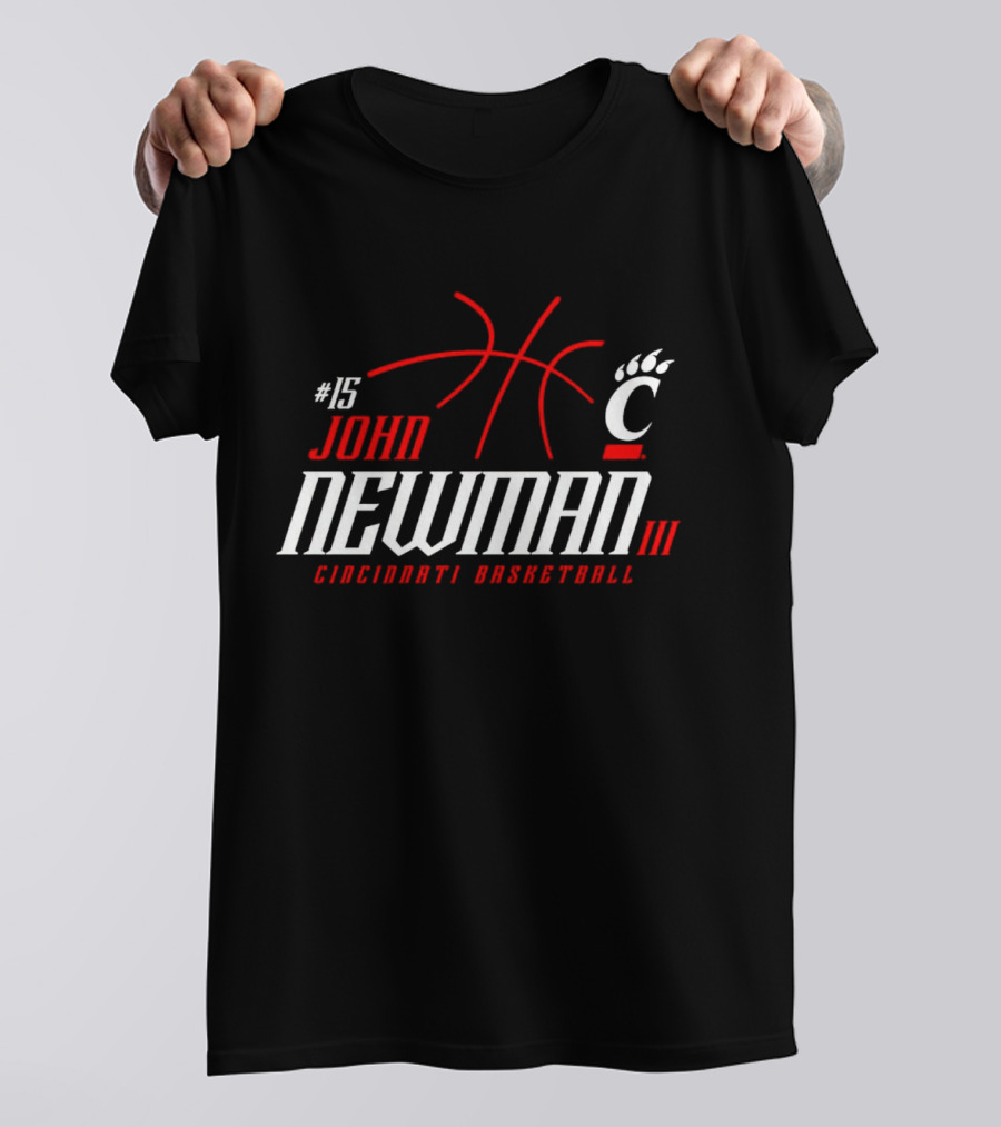 15 John Newman III Cincinnati Basketball T-Shirt
