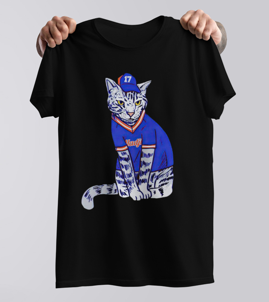 Keith Hernandez Hadji Cat Mets Jersey Number 17 T-Shirt
