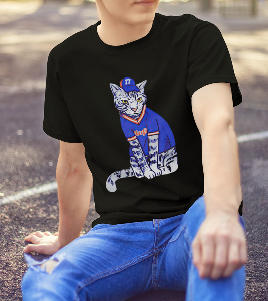 Keith Hernandez Hadji Cat Mets Jersey Number 17 T-Shirt