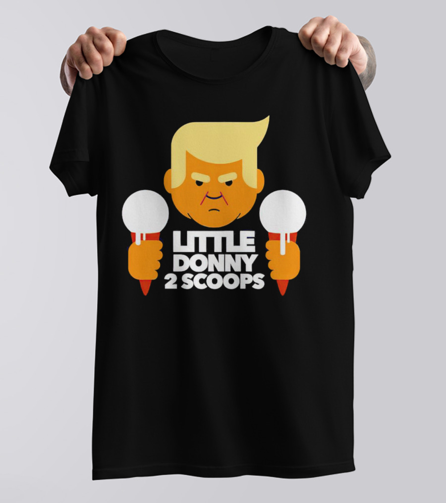 Little Donny 2 Scoops Ice Cream Character T-Shirt