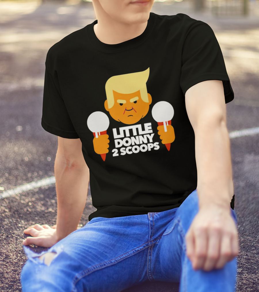 Little Donny 2 Scoops Ice Cream Character T-Shirt