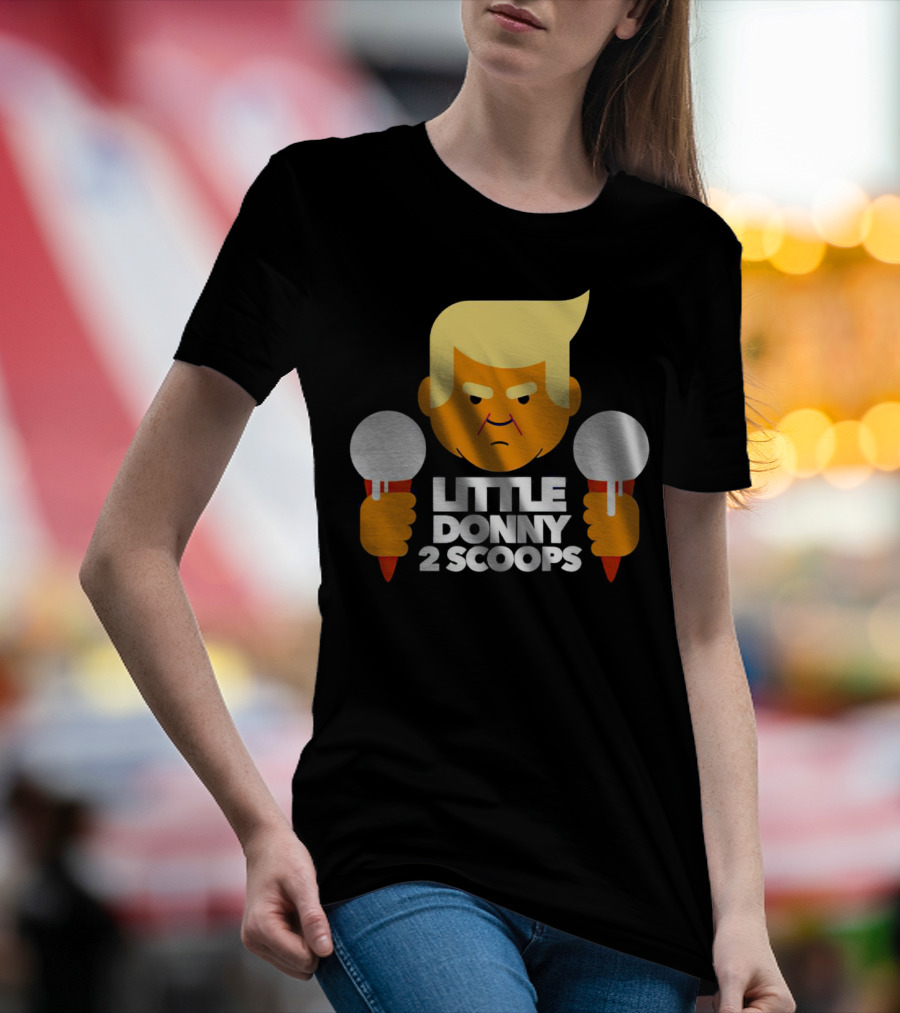 Little Donny 2 Scoops Ice Cream Character T-Shirt