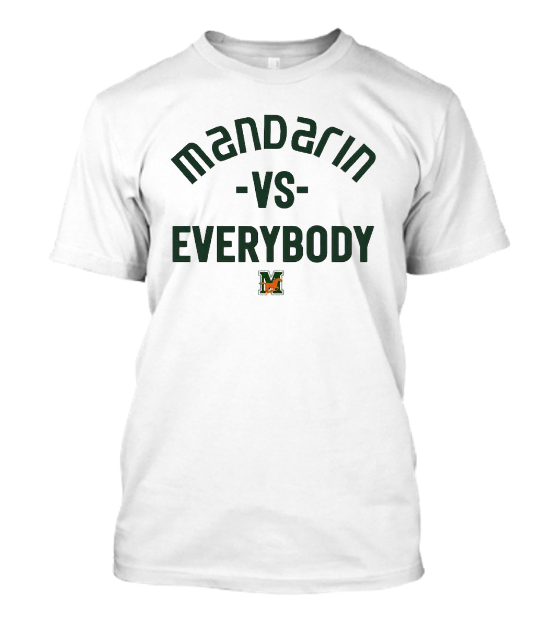 Mandarin Mustangs Vs Everybody Mustang Symbol Competition T-Shirt