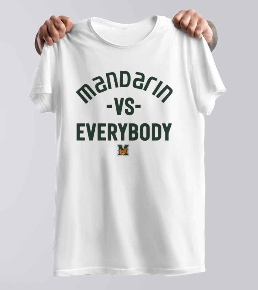 Mandarin Mustangs Vs Everybody Mustang Symbol Competition T-Shirt
