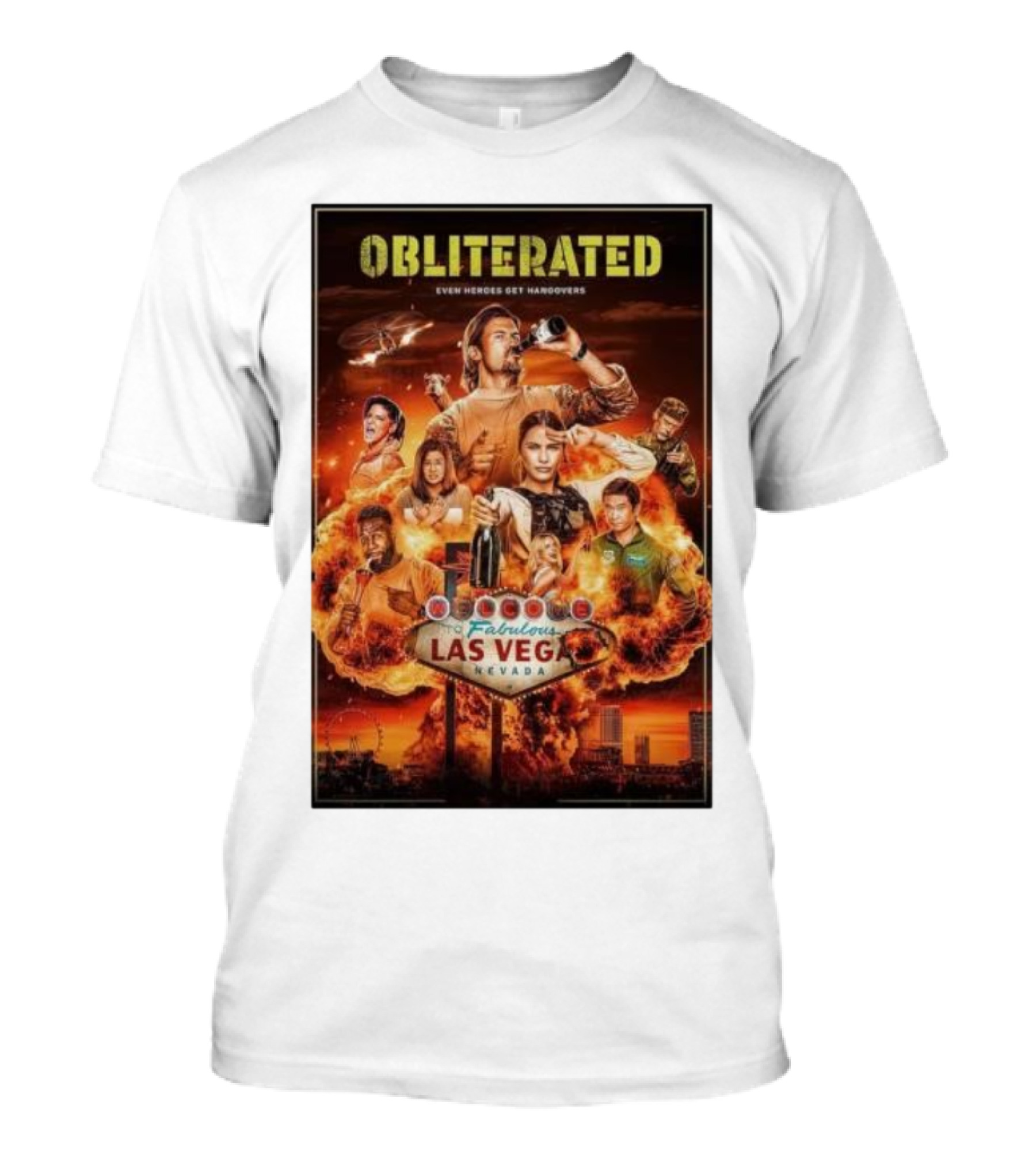 Obliterated Even Heroes Get Hangovers Fabulous Las Vegas Nevada T-Shirt