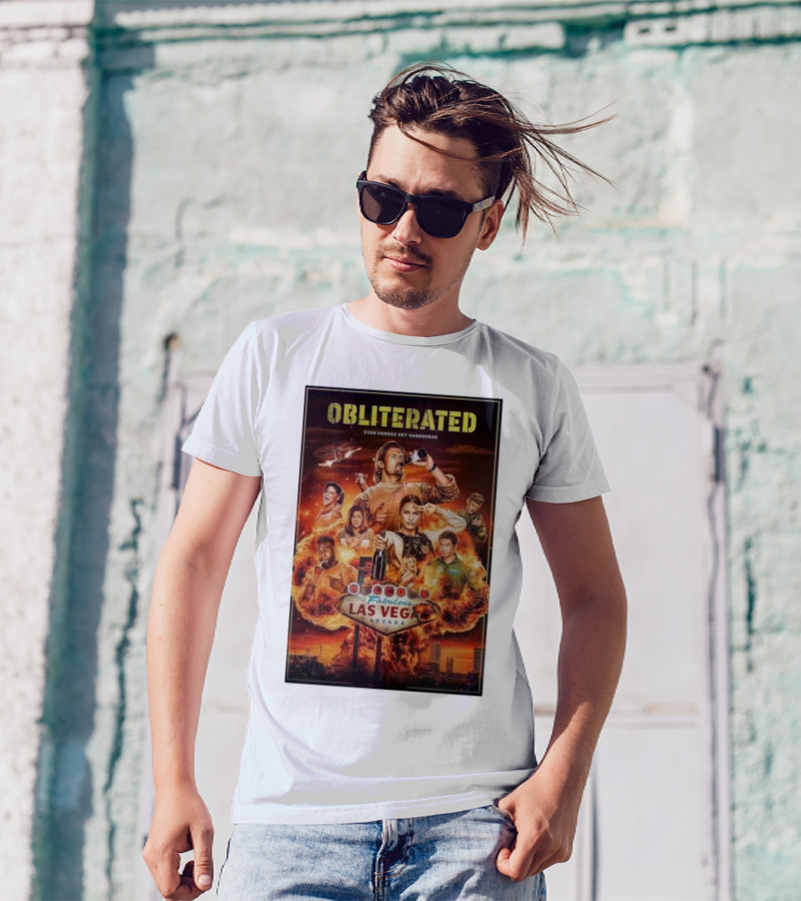 Obliterated Even Heroes Get Hangovers Fabulous Las Vegas Nevada T-Shirt