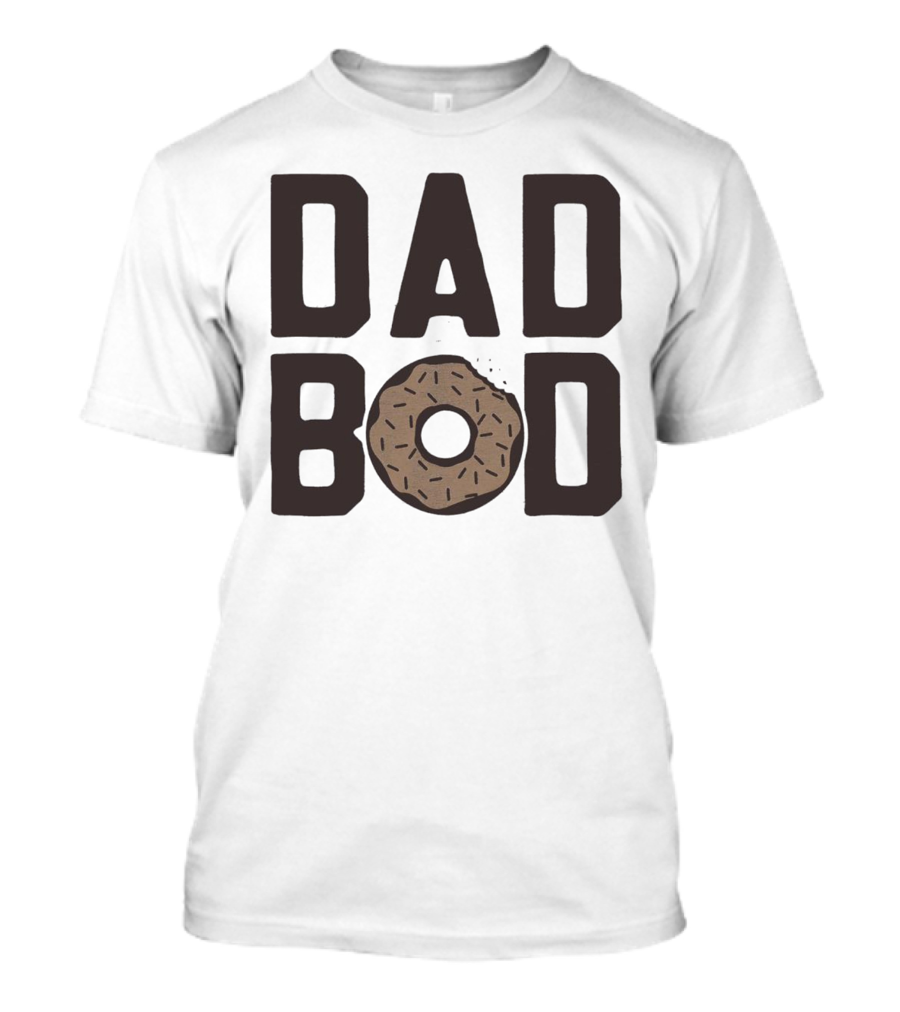 Dad Bod Donut Sprinkles Fun Playful T-Shirt