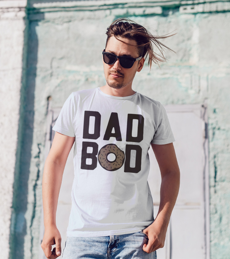 Dad Bod Donut Sprinkles Fun Playful T-Shirt