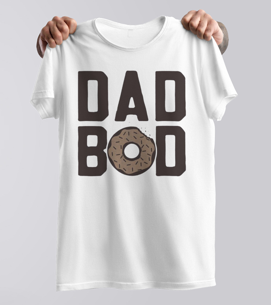Dad Bod Donut Sprinkles Fun Playful T-Shirt