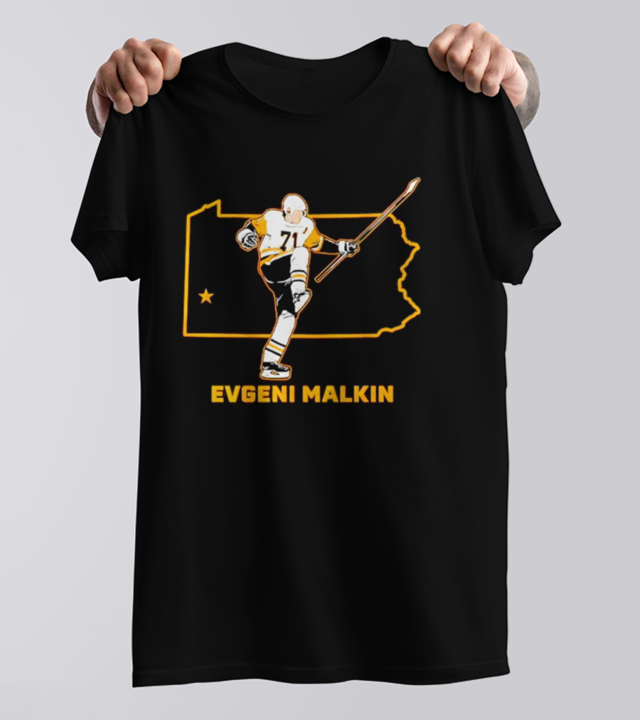 Evgeni Malkin 71 Pennsylvania State Hockey Star T-Shirt