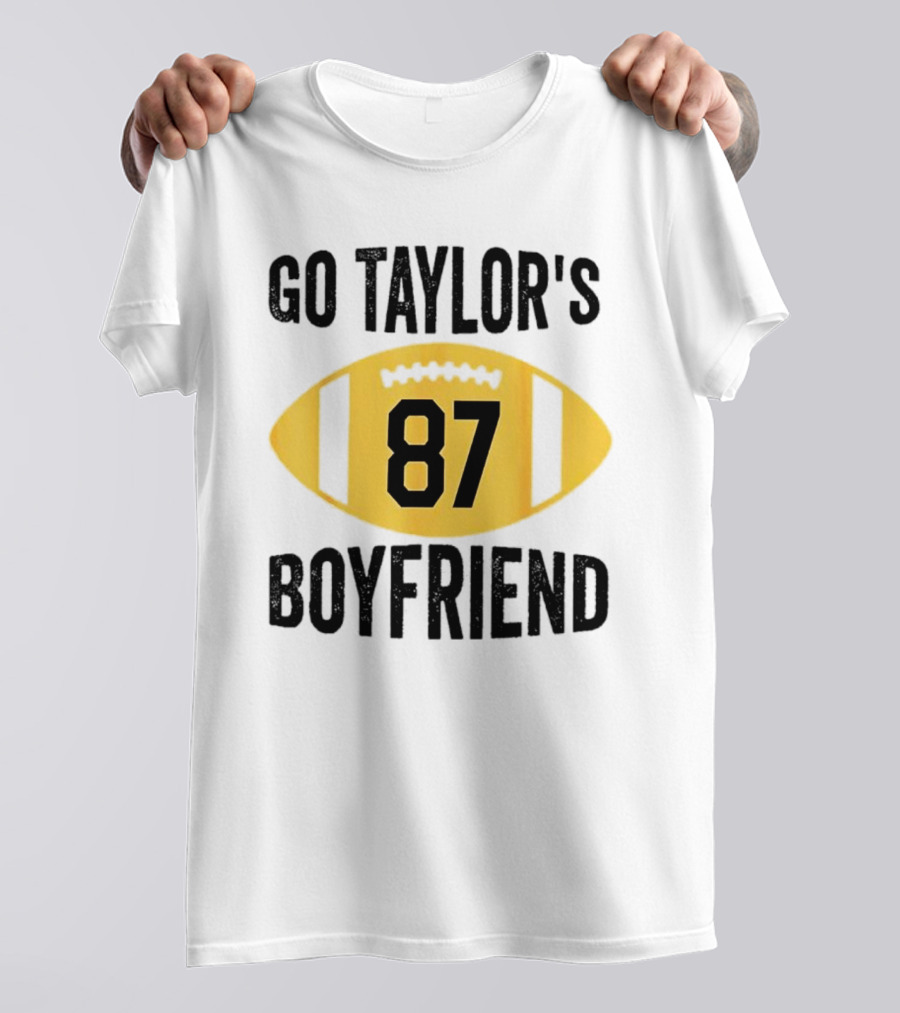 Go Taylor's Boyfriend 87 Football Game Day T-Shirt