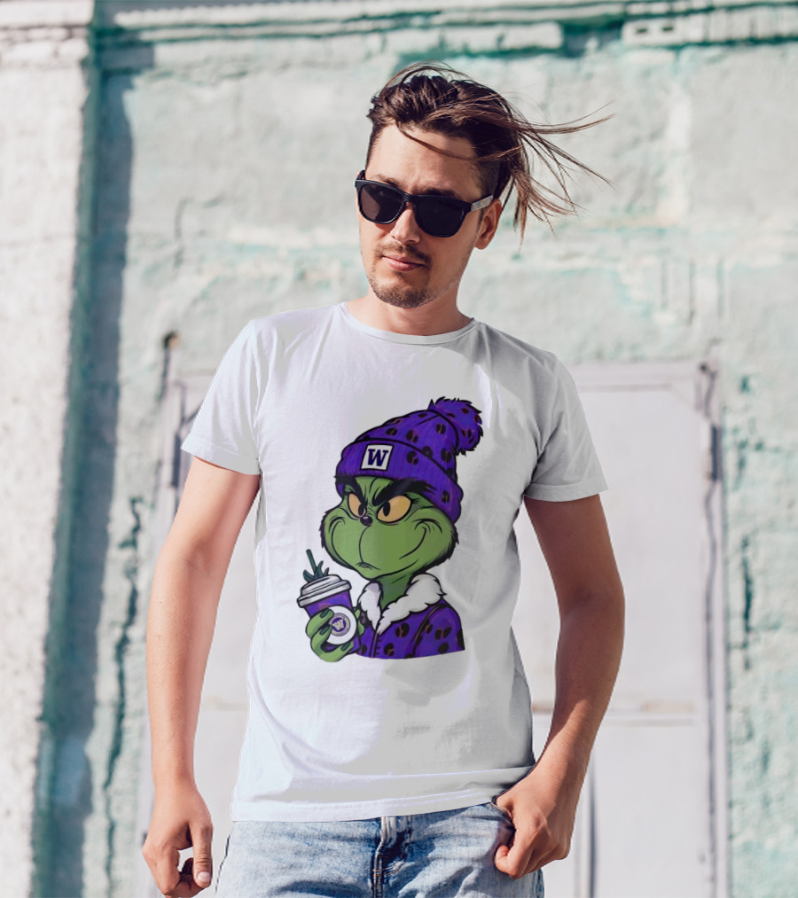 Grinch Boujee W Washington Huskies Coffee T-Shirt