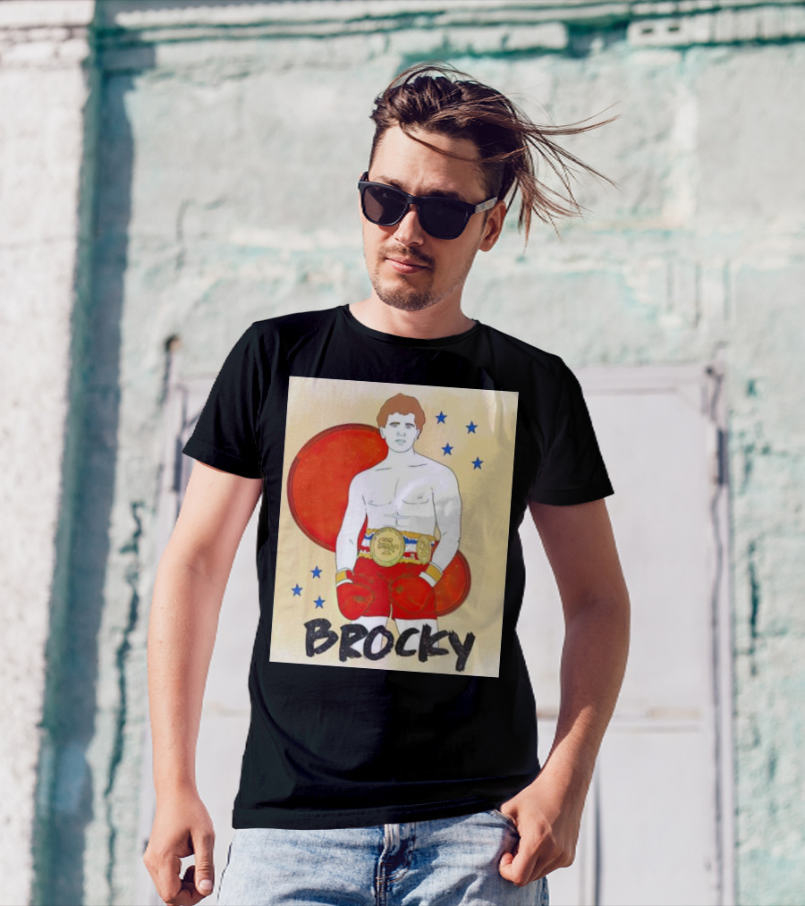 Brocky Boxing Champion Illustration By Rita Oak T-Shirt