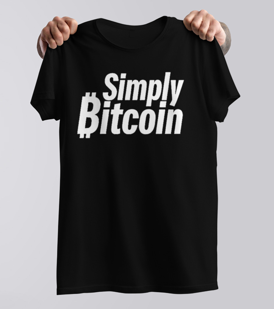 Simply Bitcoin Cryptocurrency T-Shirt