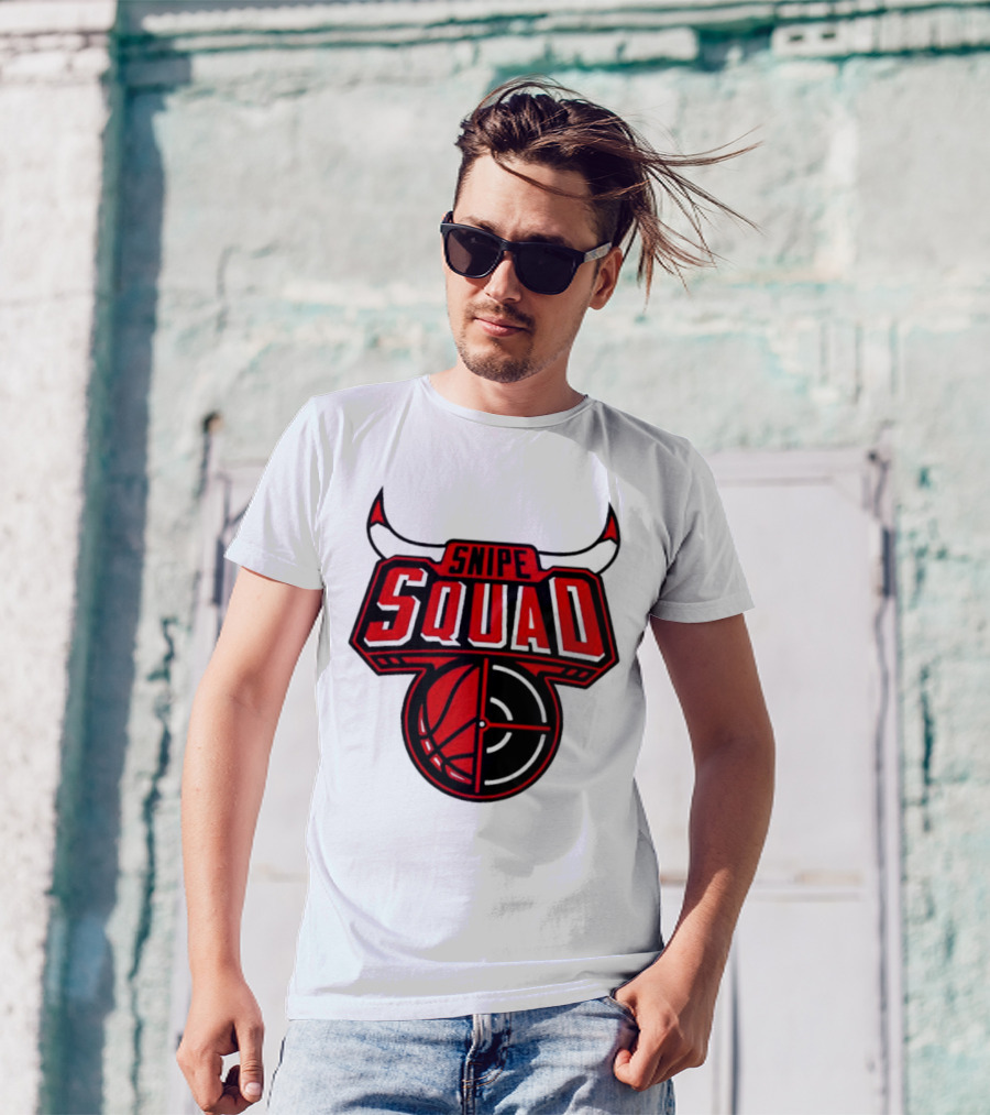 Snipe Squad Bulls Inspired Basketball Target T-Shirt