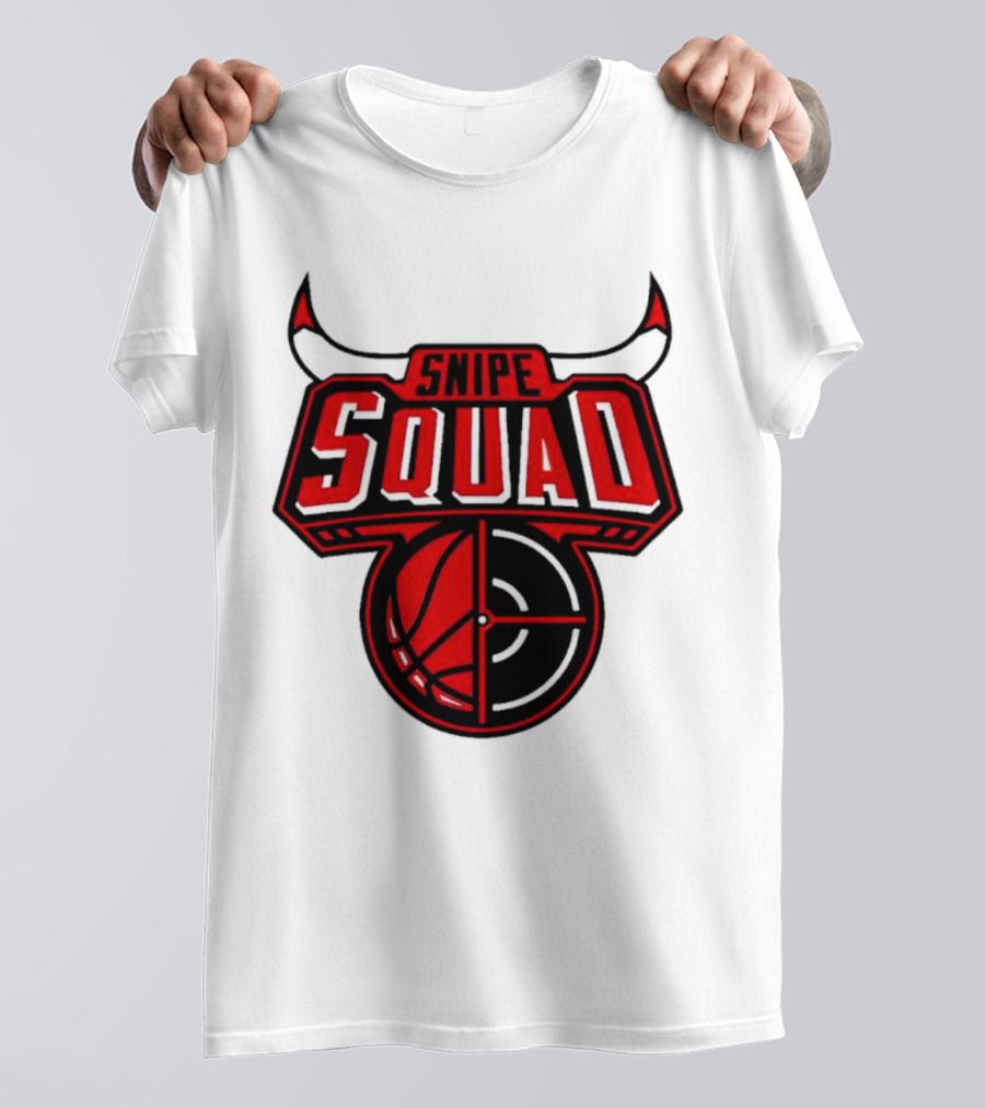 Snipe Squad Bulls Inspired Basketball Target T-Shirt