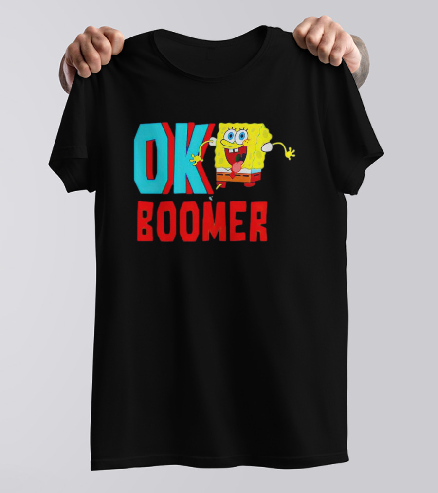 Spongebob Squarepants OK Boomer Meme Fun T-Shirt