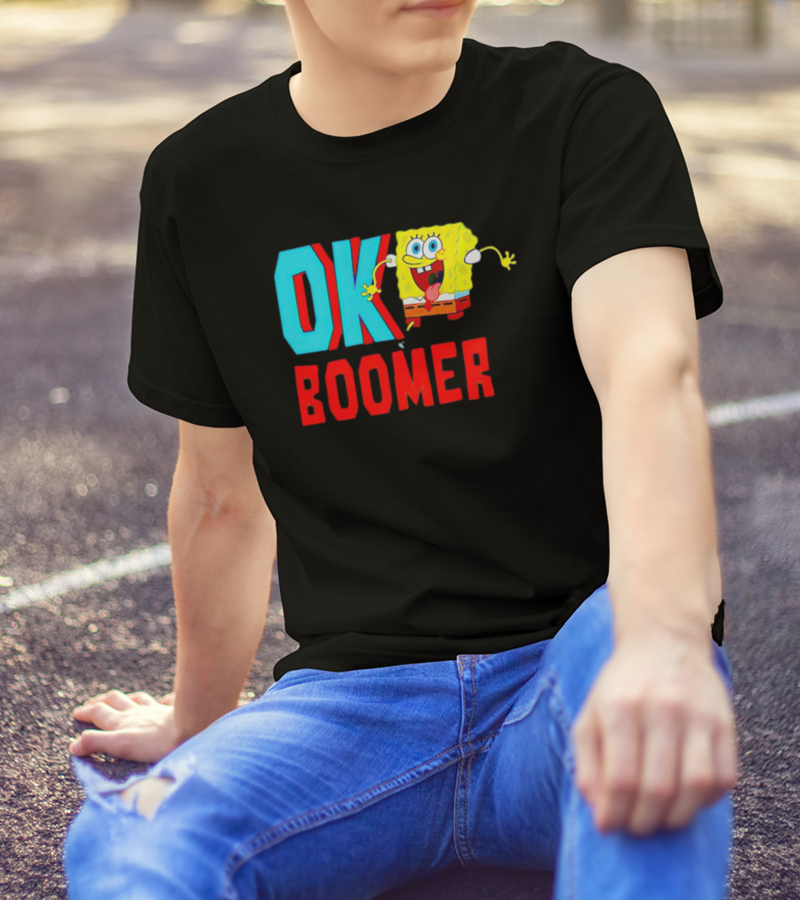 Spongebob Squarepants OK Boomer Meme Fun T-Shirt