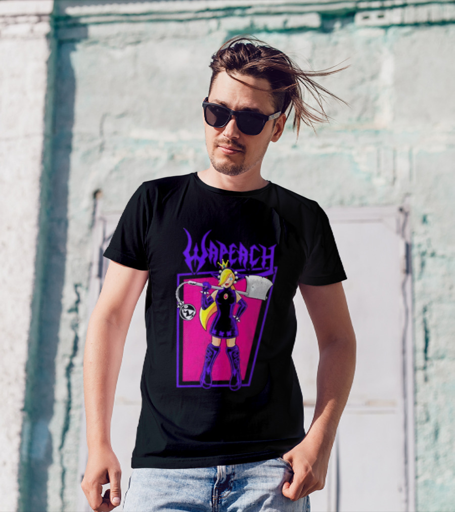 Wah Princess Wapeach Axe Mace Medieval Fantasy Warrior Princess T-Shirt