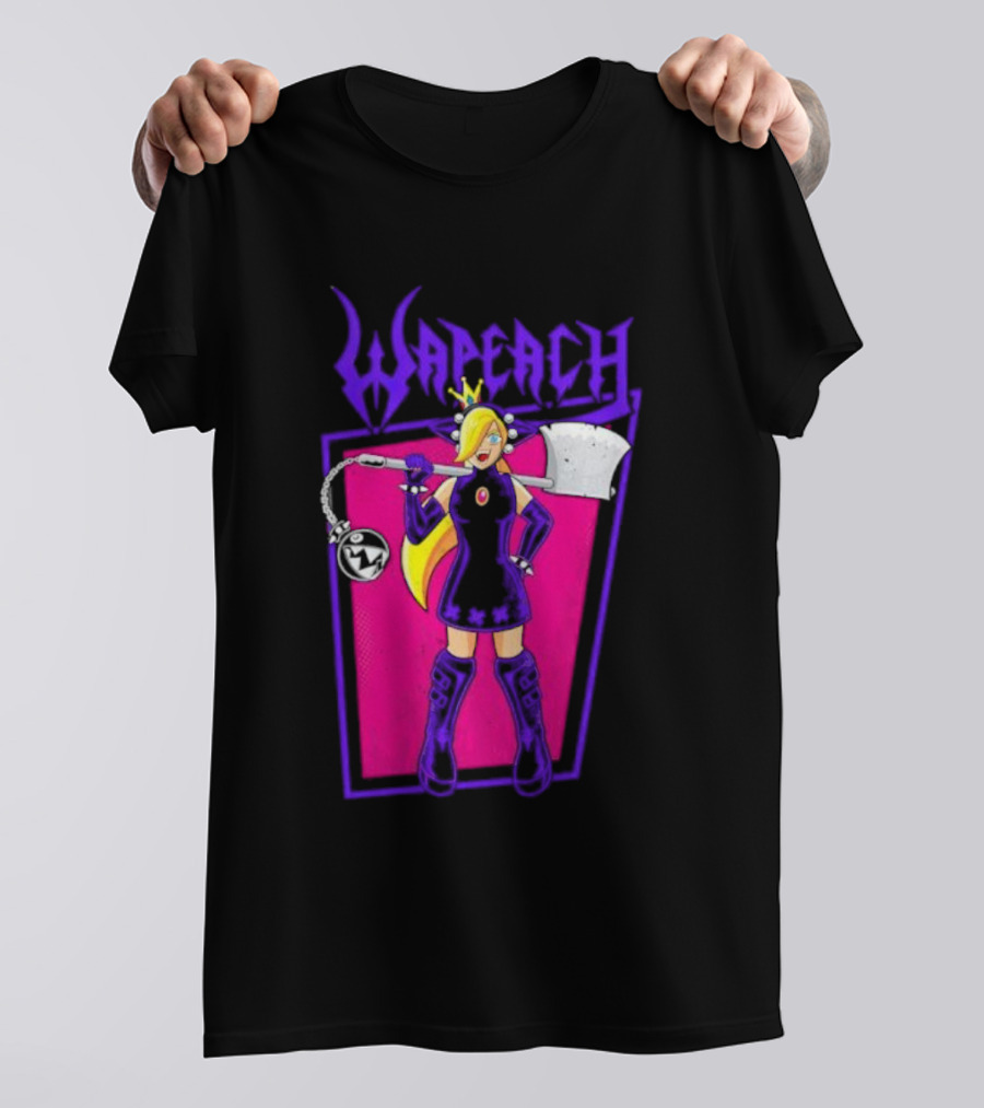 Wah Princess Wapeach Axe Mace Medieval Fantasy Warrior Princess T-Shirt