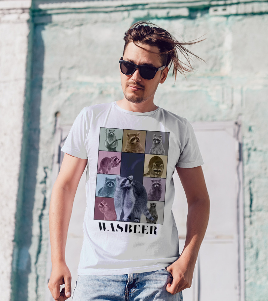 Wasbeer Raccoon Collage The Eras Tour T-Shirt