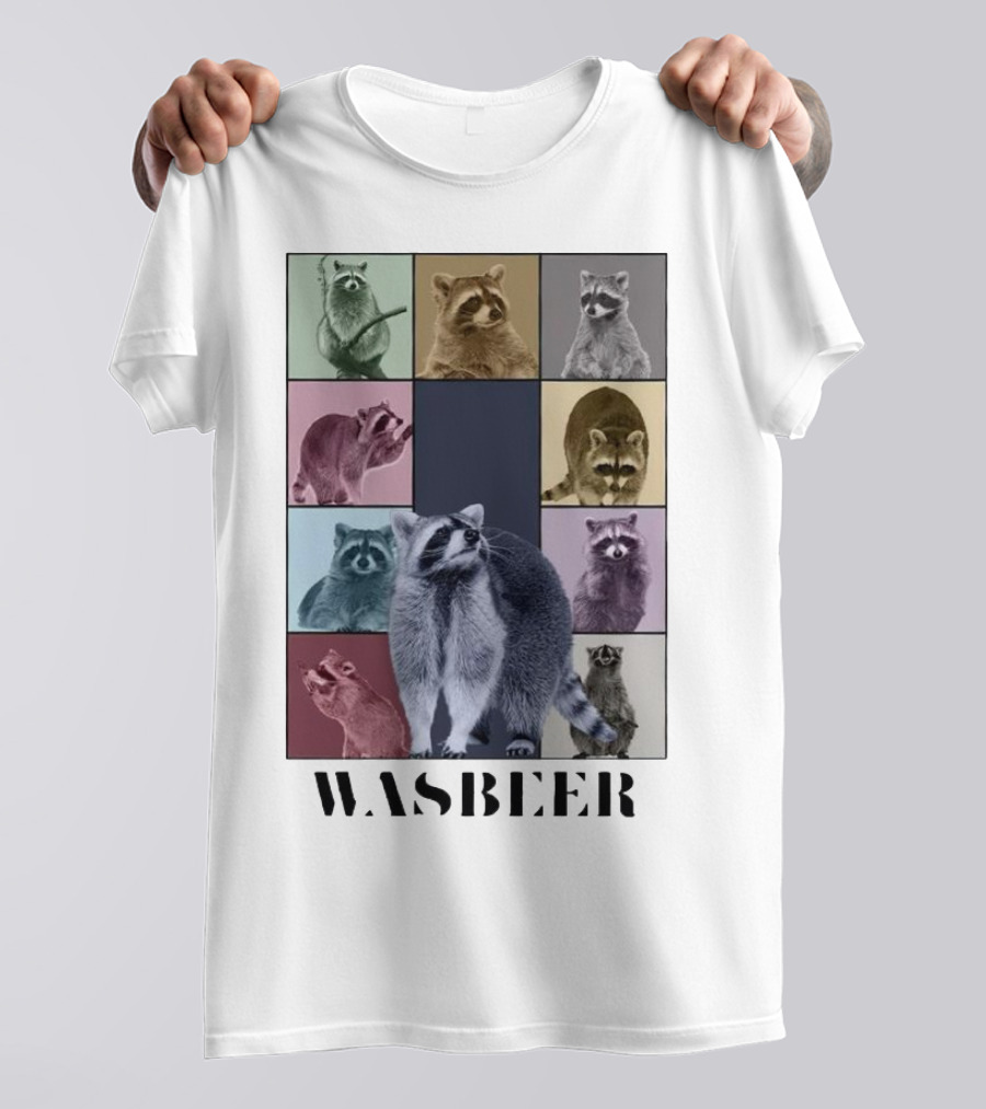 Wasbeer Raccoon Collage The Eras Tour T-Shirt