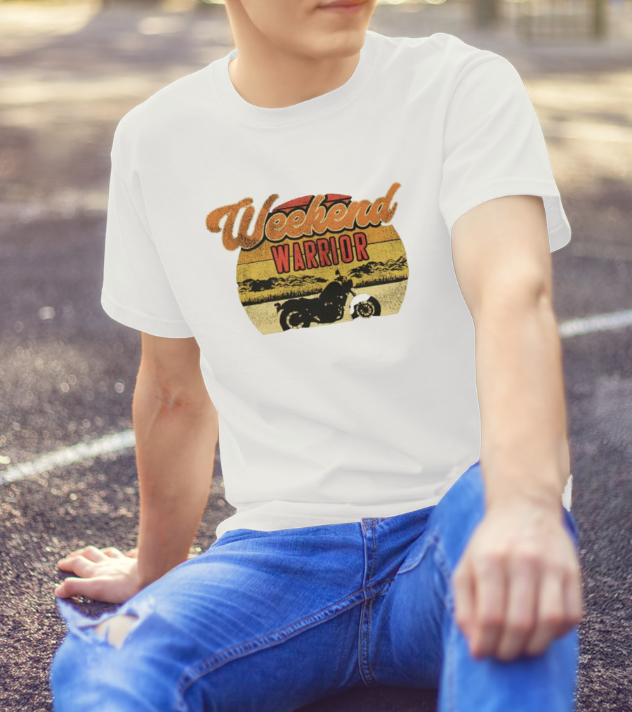 Weekend Warrior Motorbike Vintage Adventure T-Shirt