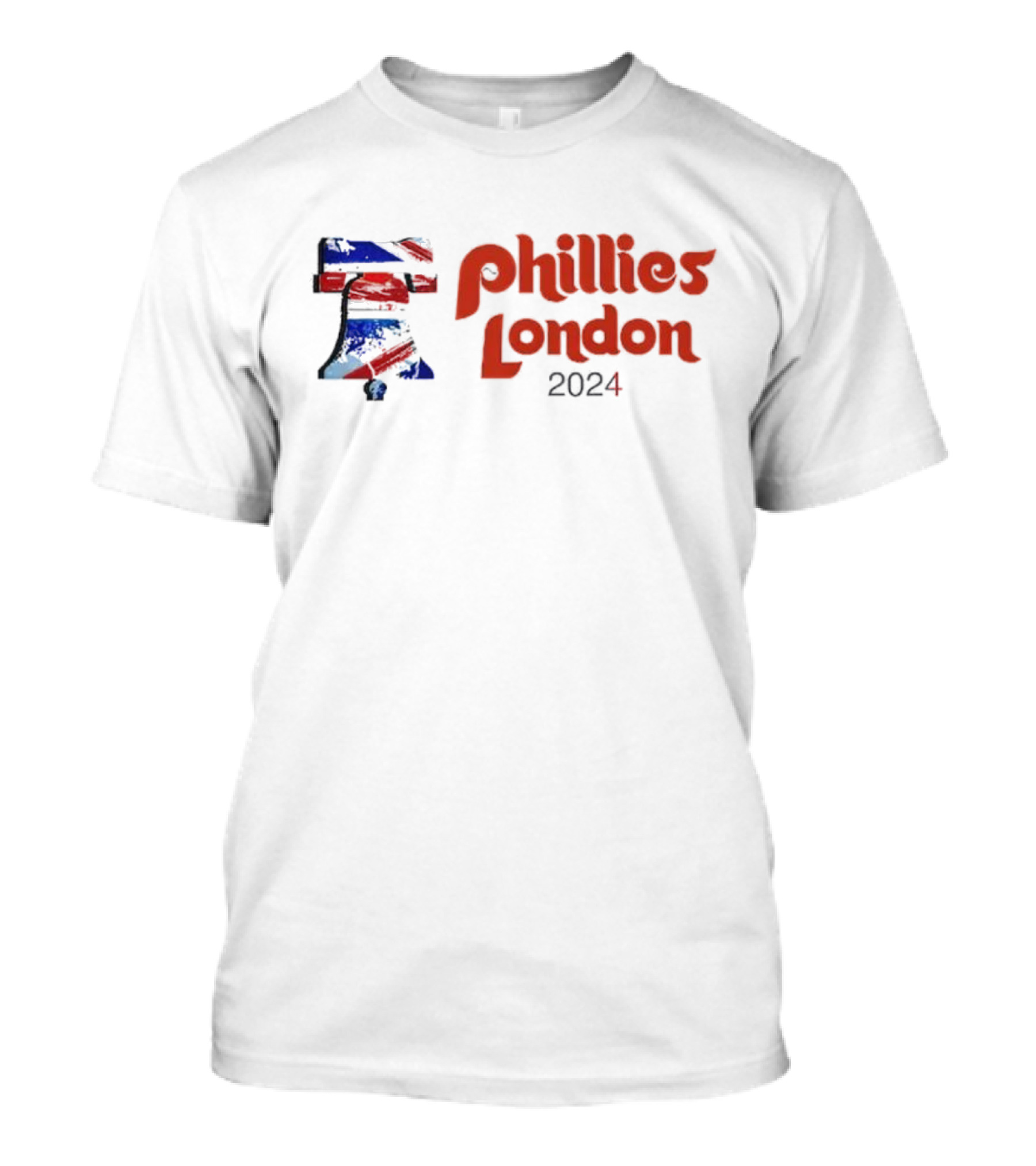 Phillies London 2024 Union Jack Bell T-Shirt