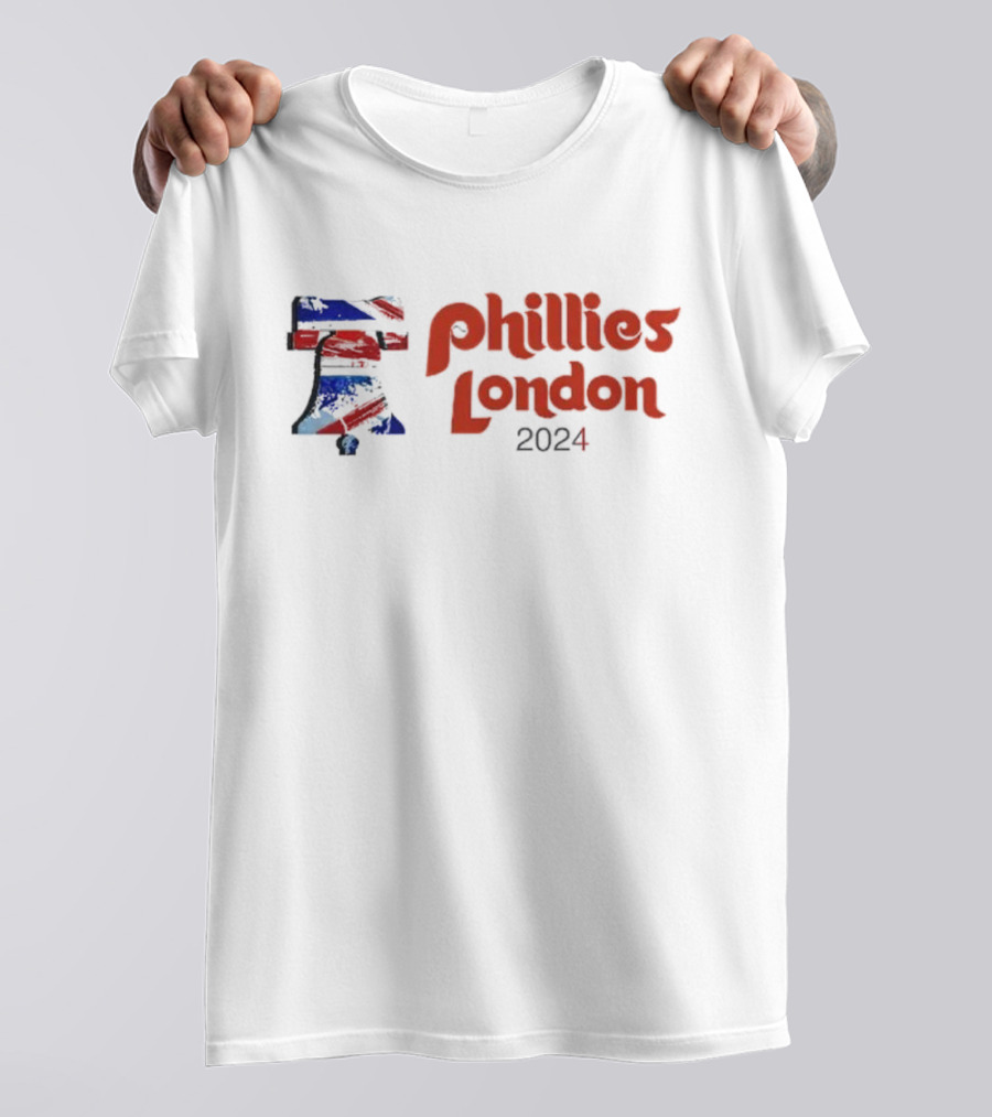 Phillies London 2024 Union Jack Bell T-Shirt