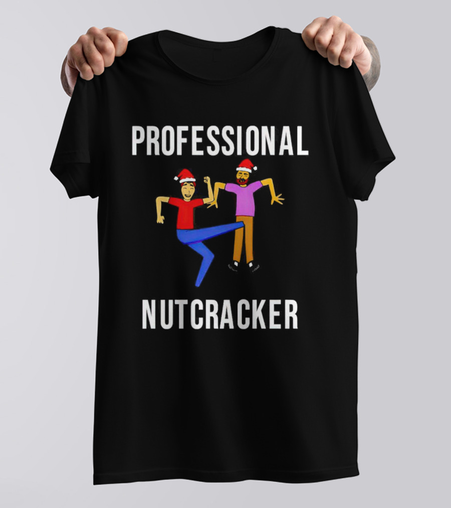 Professional Nutcracker Christmas Santa Hat Kick T-Shirt
