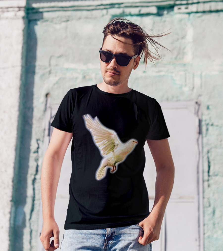 Psycho Peace Dream Dove In Flight T-Shirt