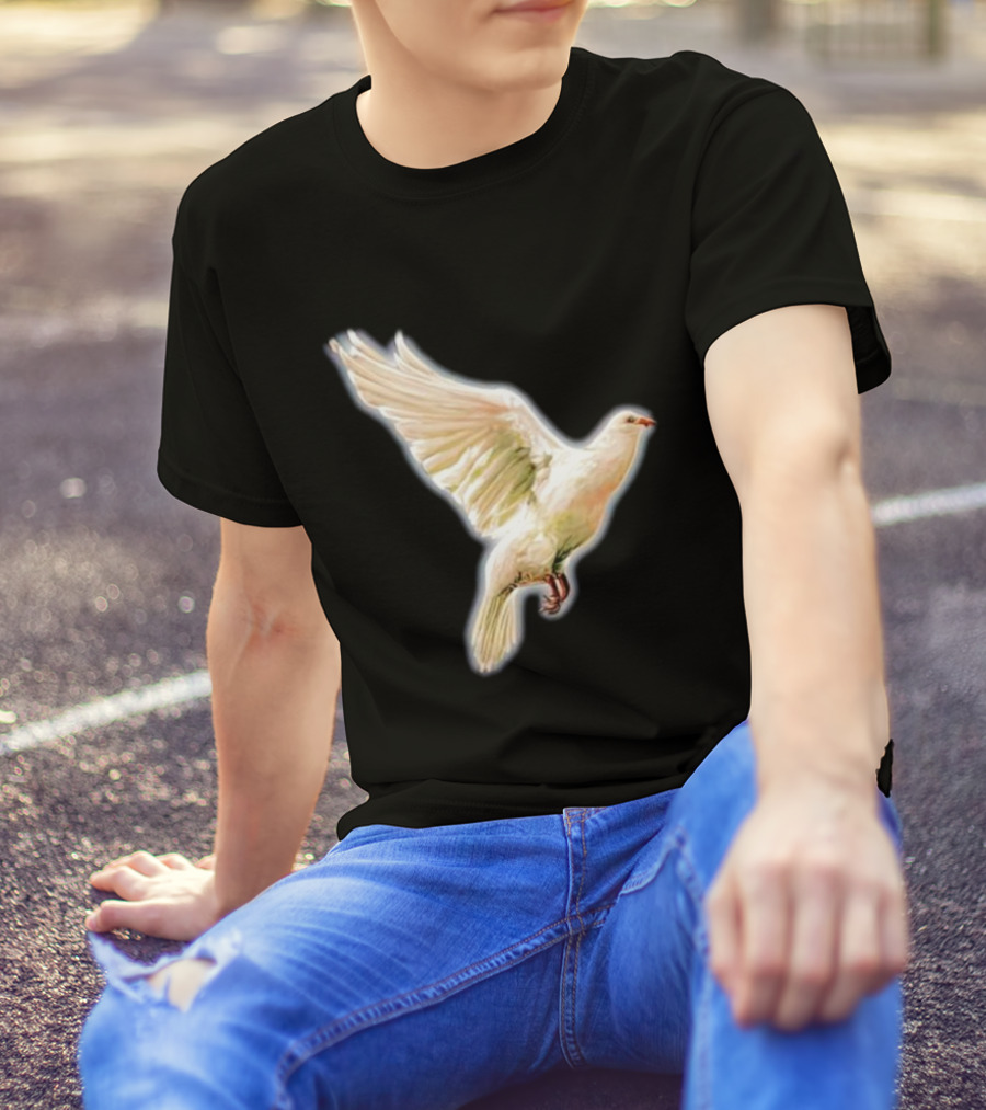 Psycho Peace Dream Dove In Flight T-Shirt