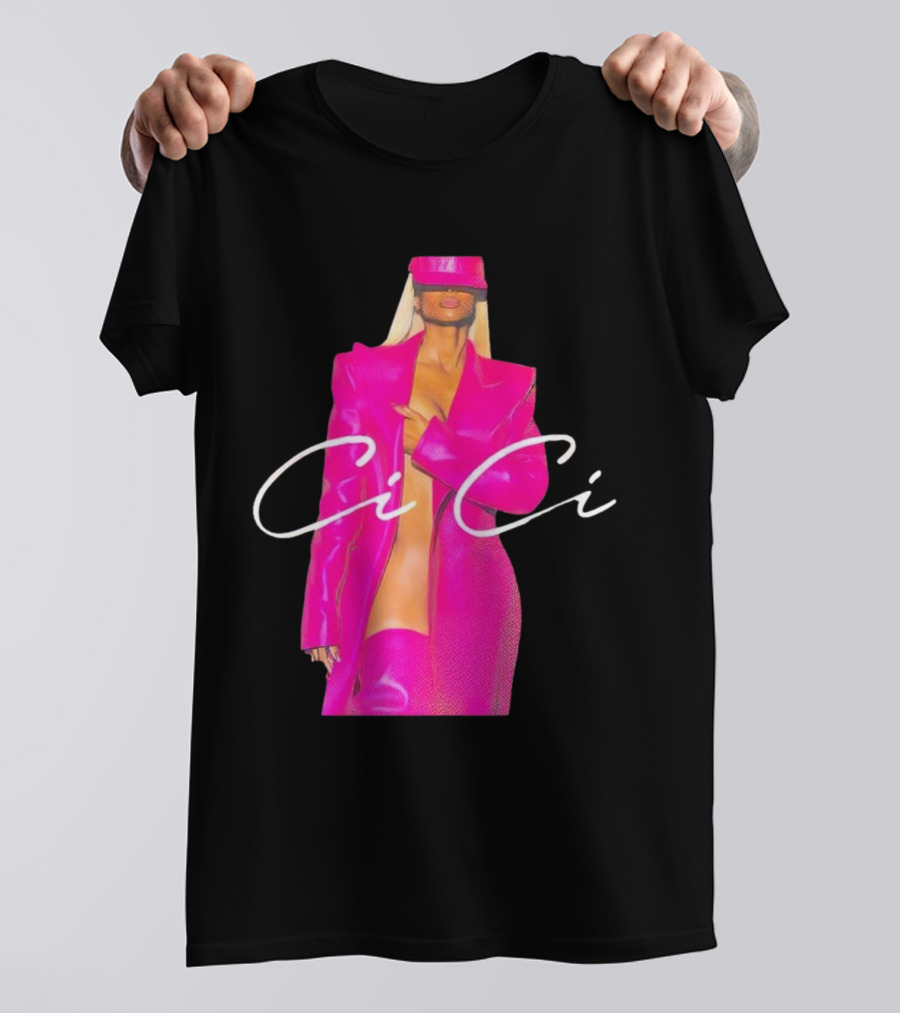 Ciara CiCi Bold Pink Fashion T-Shirt