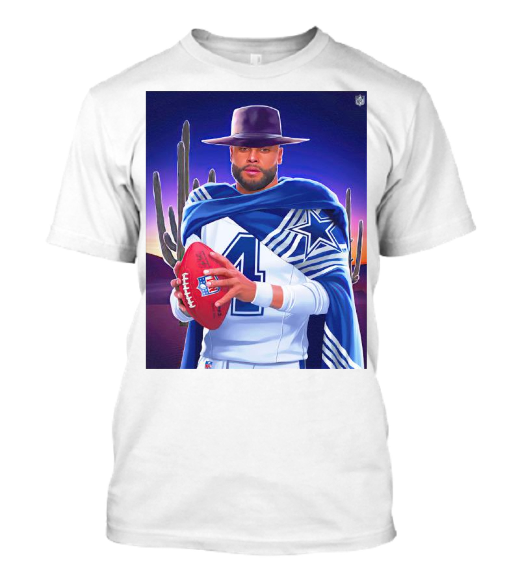 Dallas Cowboys Dak Prescott Western Style NFC East Win T-Shirt
