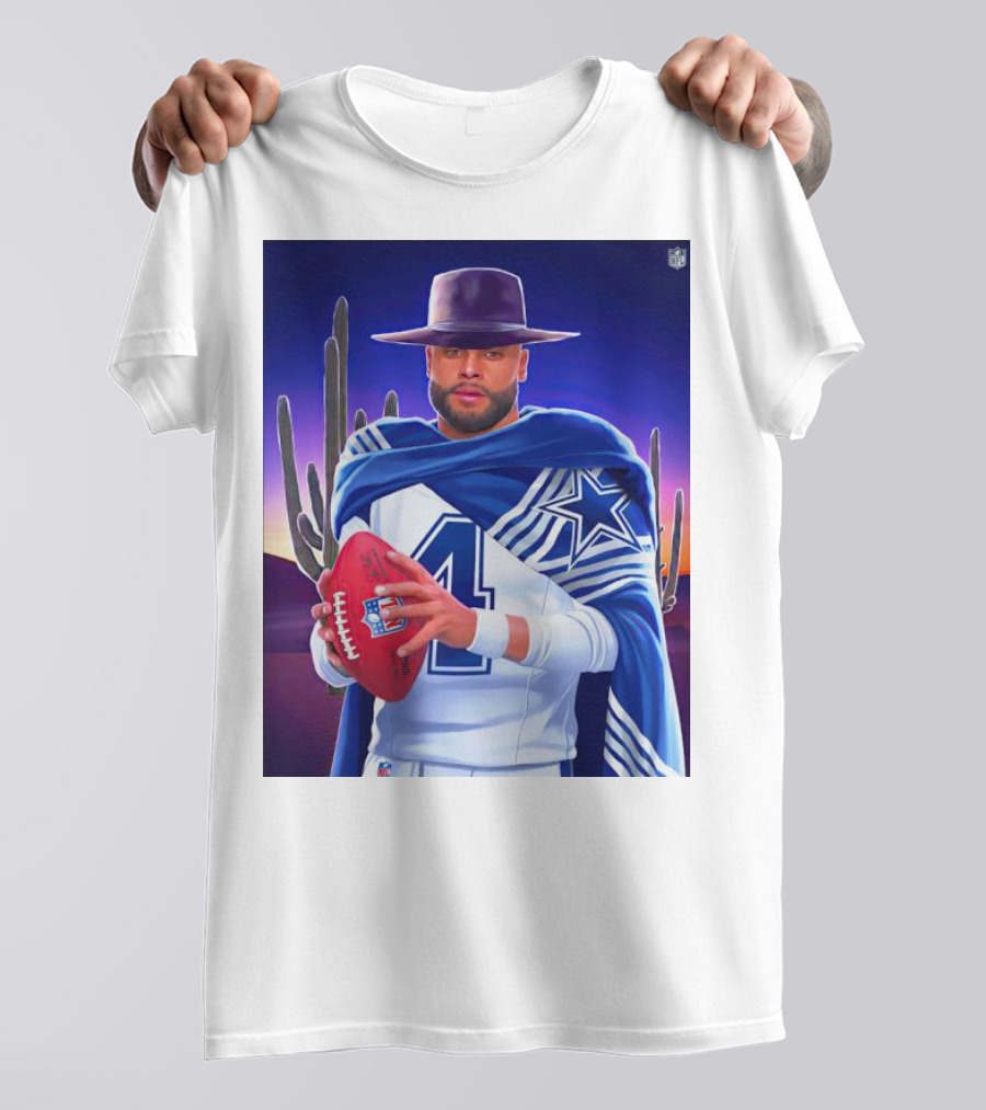 Dallas Cowboys Dak Prescott Western Style NFC East Win T-Shirt