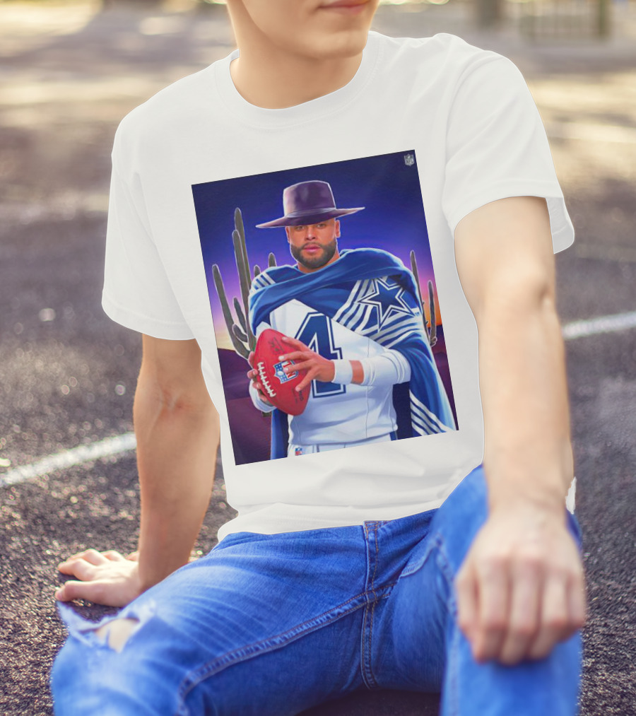 Dallas Cowboys Dak Prescott Western Style NFC East Win T-Shirt
