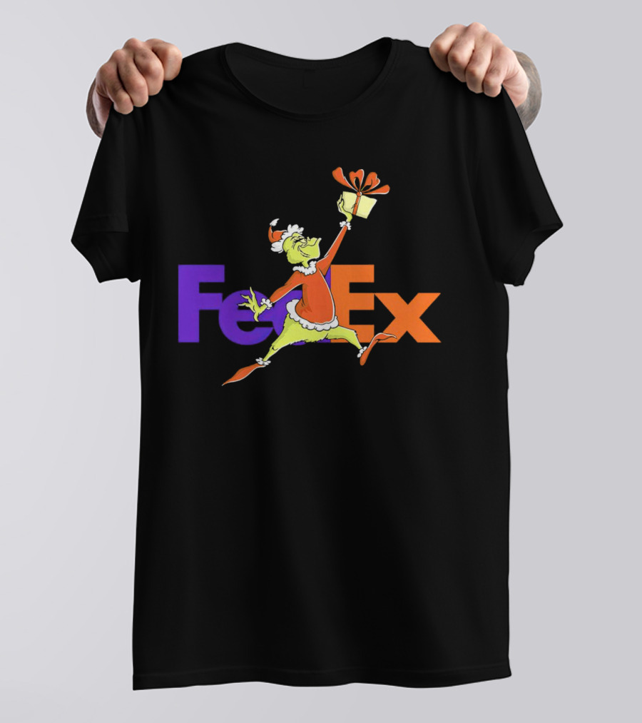 The Grinch Santa FedEx Gift T-Shirt