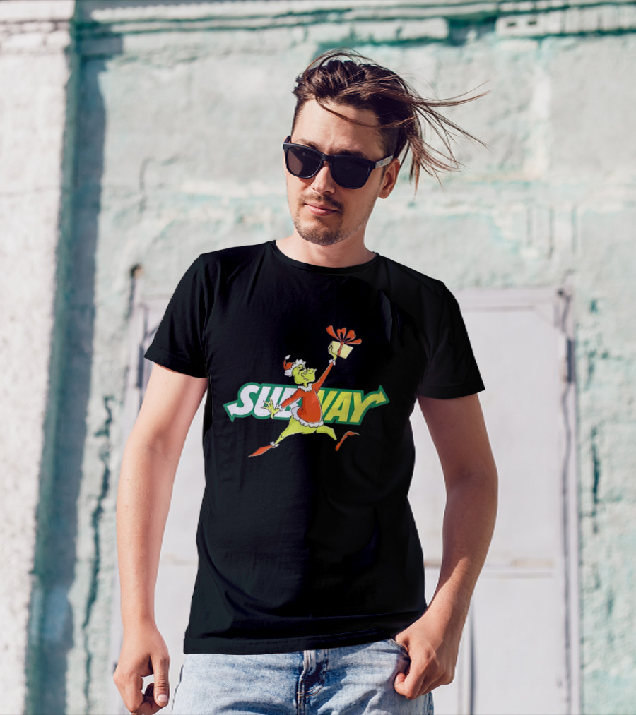 Grinch Subway Christmas Gift Jumper T-Shirt