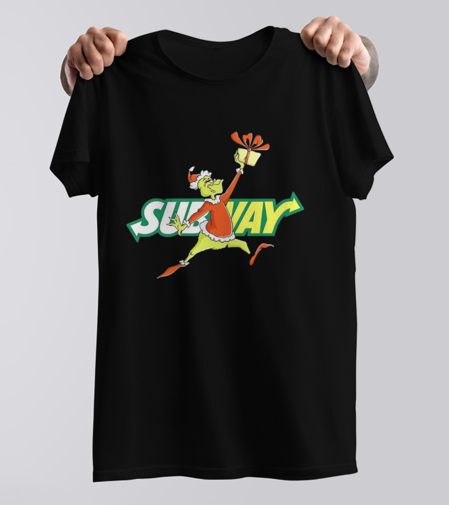Grinch Subway Christmas Gift Jumper T-Shirt