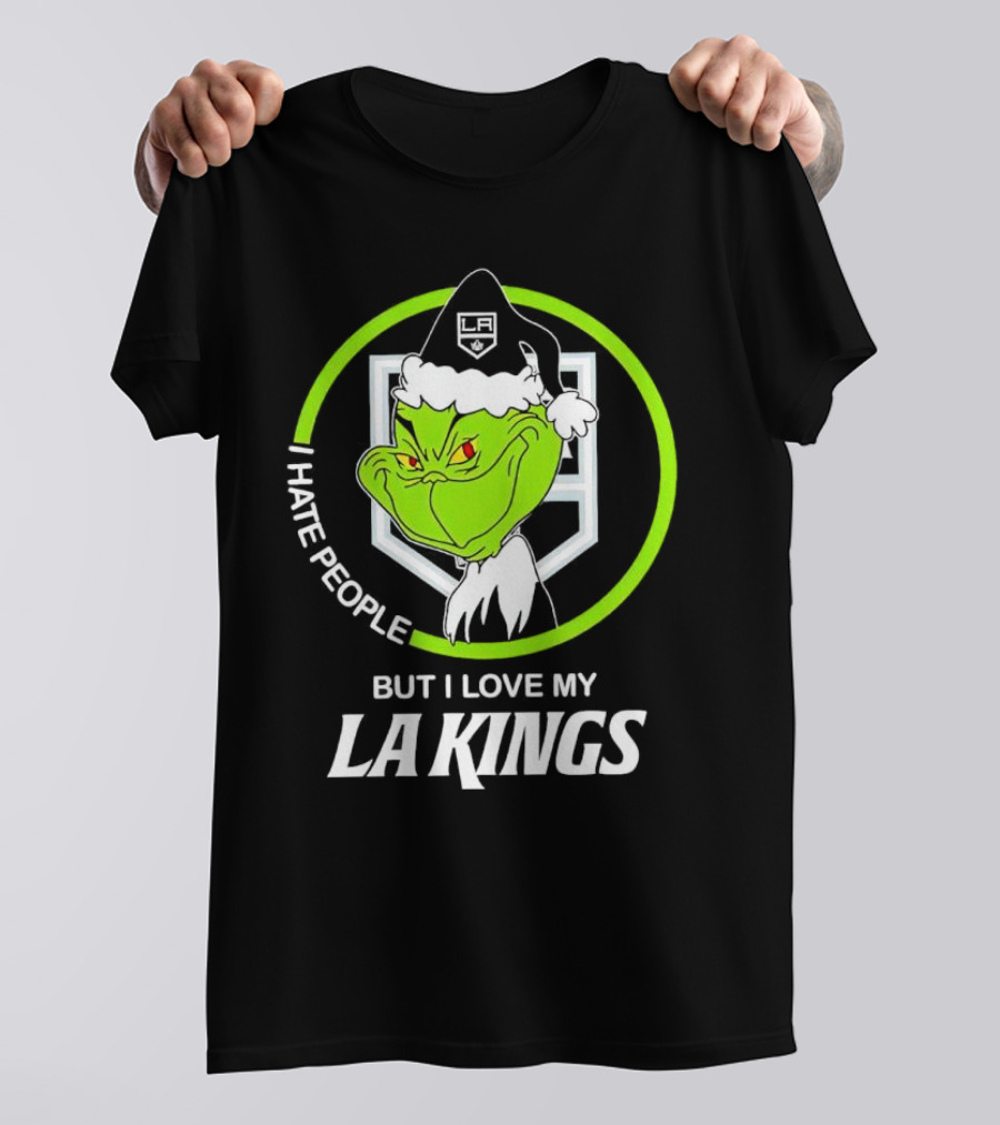 I Hate People But I Love My LA Kings Grinch T-Shirt