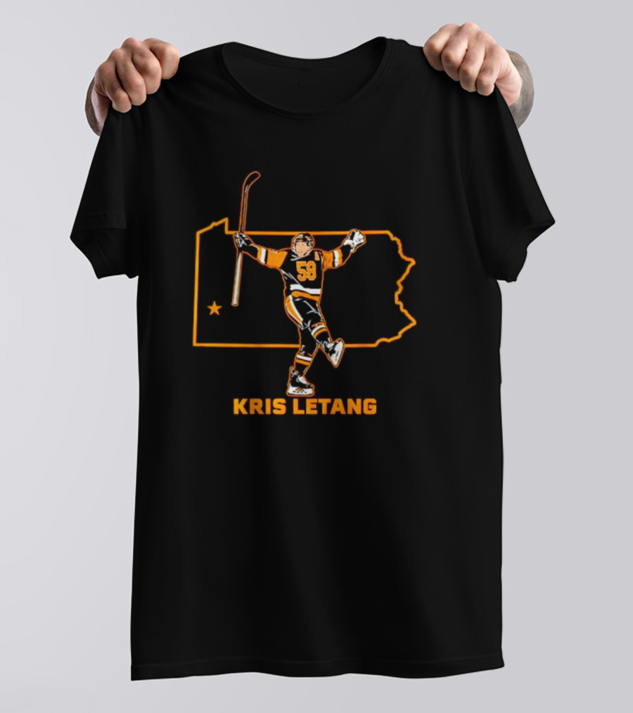Kris Letang 58 Pennsylvania Hockey Star T-Shirt