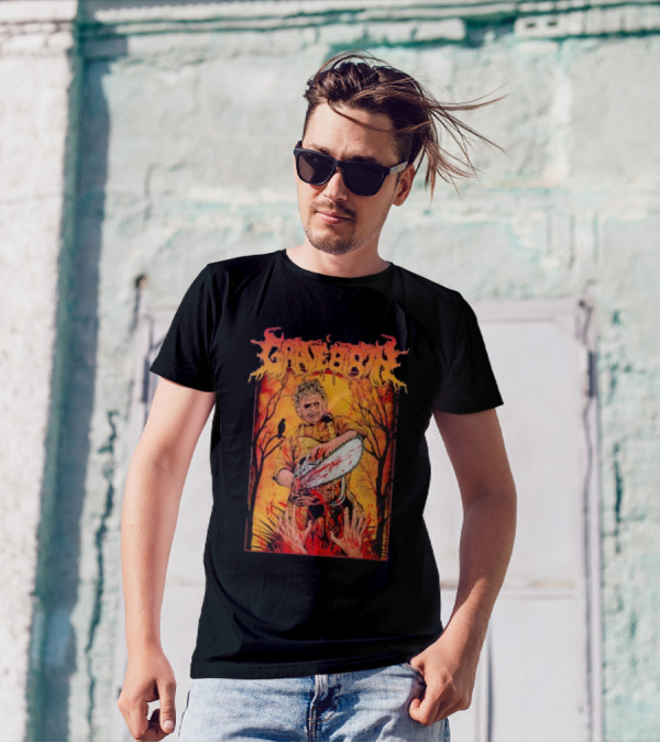 Gravebirth Chainsaw Leatherface Horror Scene T-Shirt